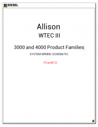 Diagnostic Software Allison WTEC III 3000/4000 Product Families SYSTEM WIRING SCHEMATIC (TransID) PDF