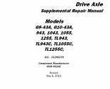 repair manual JLG Drive Axle G9-43A, G10-43A, 943, 1043, 1055, 1255, TL943, TL943C, TL1055C, TL1255C Repair Manual