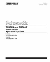 repair manual Caterpillar Telehandler TH360B, TH560B Hydraulic System Schematic Manual PDF