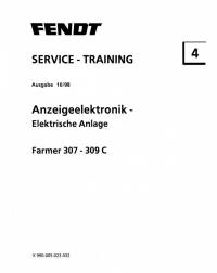 repair manual Fendt Tractor Farmer 307-309C Display Electronics Service Training Manual PDF
