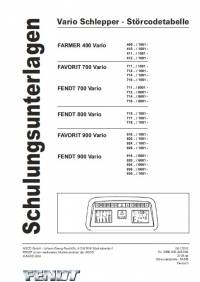 repair manual Fendt Tractor Farmer 400, Favorit 700, Favorit 800, Favorit 900 Study Documents PDF