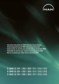 repair manual Man Diesel Engine D 2848 LE, D 2840 LE, D 2842 LE 200 Series Operating Instructions PDF