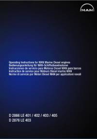 repair manual Man Diesel Engine D 2866 LE, D 2876 LE 400 Series Operating Instructions PDF