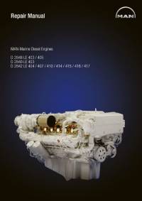 repair manual Man Marine Diesel Engines D 2848 LE, D 2840 LE, D 2842 LE 400 Series Repair Manual PDF