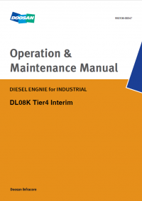 repair manual Doosan DL08K Tier4 Interim Diesel Engine for Industrial Set of PDF Manuals