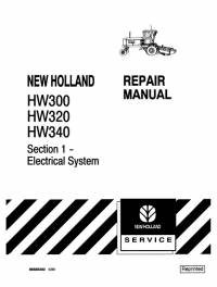 repair manual New Holland Speedrower Self-Propelled Windrower HW300, HW320, HW340 Repair Manual PDF