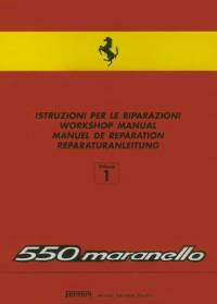 repair manual Ferrari 550 Maranello, 550 Barchetta Spare Parts Catalog & Workshop Manual PDF