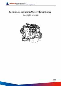 repair manual Cummins C Series Engines for Hyundai Backhoe Loaders HG190, HG220 Operation Maintenance Manual PDF