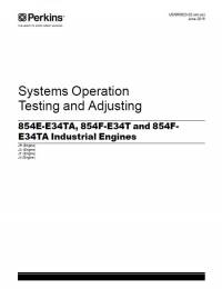 repair manual Perkins Industrial Engines 854E-E34TA, 854F-E34T, 854F-E34TA Testing And Adjusting PDF