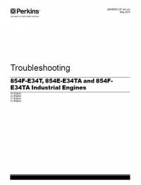 repair manual Perkins Industrial Engines 854E-E34TA, 854F-E34T, 854F-E34TA Troubleshooting PDF