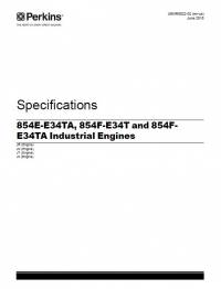 repair manual Perkins Industrial Engines 854E-E34TA, 854F-E34T, 854F-E34TA Specifications PDF