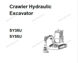 repair manual Sany Crawler Hydraulic Excavator SY35U, SY55U Operation and Maintenance Manual PDF