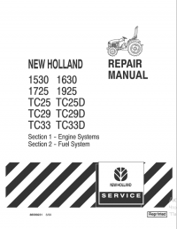 repair manual New Holland 1530, 1630, 1725, 1925, TC25, TC25D, TC29, TC29D, TC33, TC33D Repair Manual PDF