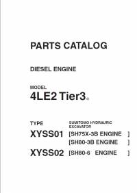 spare parts catalog Sumitomo Hydrauric Excavator Diesel Engine 4LE2 Tier 3 Parts Catalog PDF