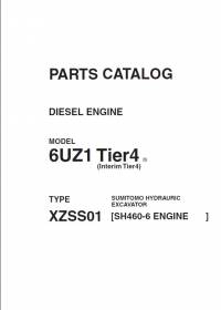 spare parts catalog Sumitomo Hydrauric Excavator Diesel Engine 6UZ1 Tier 4 Parts Catalog PDF