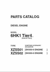 spare parts catalog Sumitomo Hydrauric Excavator Diesel Engine 6HK1 Tier 4 Parts Catalog PDF