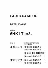 spare parts catalog Sumitomo Hydrauric Excavator Diesel Engine 6HK1 Tier 3 Parts Catalog PDF