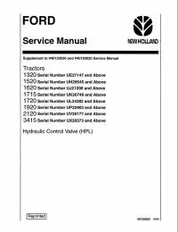 repair manual New Holland Ford Tractors 1320, 1520, 1620, 1715, 1720, 1920, 2120, 3415 Service Manual PDF