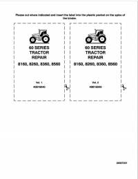 repair manual New Holland Tractor 60 Series 8160, 8260, 8360, 8560 06907001 Repair Manual PDF