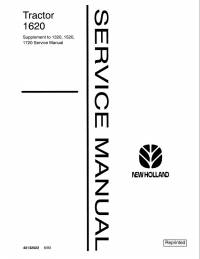 repair manual New Holland 1620 Tractor Supplement to 1320, 1520, 1720 Service Manual PDF