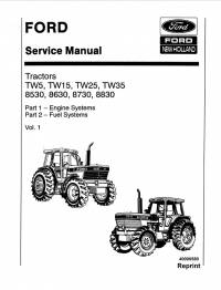 repair manual Ford Tractors TW5, TW15, TW25, TW35, 8530, 8630, 8730, 8830 Service Manual PDF