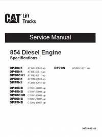 repair manual Cat 854 Diesel Engine Specifications DP40N1 to DP55N1, DP40NB to DP55NB, DP70N Service Manual