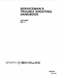 repair manual New Holland 40992000 Volume NO.1 Servicemans Troubleshooting Handbook PDF