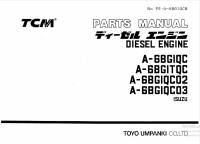 spare parts catalog TCM Isuzu Diesel Engine A-6BGIQC, A-6BGITQC, A-6BGIQCO2, A-6BGIQCO3 Parts Manual PDF
