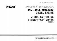 spare parts catalog TCM Kubota Diesel Engine VI505-KA-TCM-R4, VI505-T-KA-TCM-R4 Parts Manual PDF
