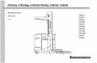 repair manual JUNGHEINRICH ETR225d, ETR230dp, ETR230-ETR345p, ETB230, ETB340 Truck Operating Instructions PDF