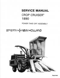 repair manual New Holland Crop Cruiser 1890 Power Take-off Assembly Service Manual PDF