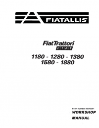 repair manual FiatTrattori 1180 - 1280 - 1380 - 1580 - 1880 Workshop Manual PDF