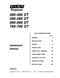repair manual FiatTrattori 466-466DT, 566-566DT, 666-666DT, 766-766DT Workshop Manual PDF
