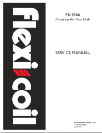 repair manual New Holland flexi coil PD 5700 Precision Air Hoe Drill Service Manual PDF 87492432