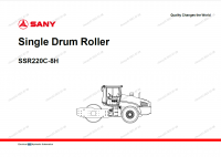 Diagnostic Software Sany Single Drum Roller SSR220C-8H Electrical and Hydraulic Schematics Manual PDF