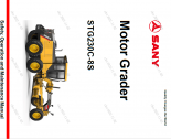 repair manual Sany Motor Grader STG230C-8S Safety, Operation and Maintenance Manual PDF
