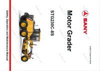 repair manual Sany Motor Grader STG230C-8S Safety, Operation and Maintenance Manual PDF