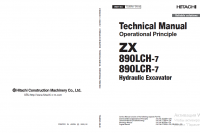 repair manual Hitachi 890LCH-7, 890LCR-7 Hydraulic Excavator Operational Principle Technical Manual PDF