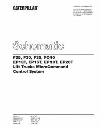 repair manual Cat F25, F30, F35, FC40, EP13T, EP15T, EP18T, EP20T MicroCommand Control System Schematic PDF