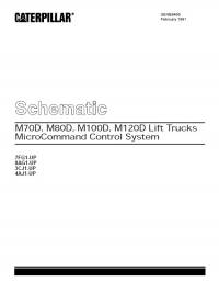 repair manual Cat Lift Trucks M70D, M80D, M100D, M120D MicroCommand Control System Schematic Manual PDF