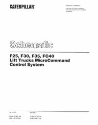 repair manual Cat Lift Trucks F25, F30, F35, FC40 MicroCommand Control System Schematic Manual PDF