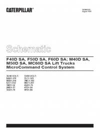 repair manual Cat Lift Trucks F40D, F50D, F60D, M40D, M50D, MC60D SA MicroCommand Control System Schematic PDF