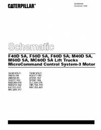 repair manual Cat Lift Truck F40D, F50D, F60D, M40D, M50D, MC60D SA MicroCommand Control System-3 Motor Schematics