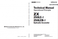 repair manual Hitachi ZX 250LC-7, 250LCN-7 Hydraulic Excavator Operational Principle Technical Manual PDF