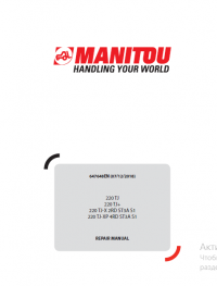 repair manual \Manitou Forlklift 220 TJ/+/X, 220 TJ-X 2RD ST3A S1/XP 4RD ST3A S1 Repair Manual PDF