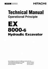 repair manual Hitachi Hydraulic Excavator EX8000-6 Operational Principle Technical Manual PDF