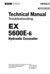 repair manual Hitachi Hydraulic Excavator EX5600E-6 Troubleshooting Technical Manual PDF