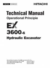 repair manual Hitachi Hydraulic Excavator EX3600-6 Operational Principle Technical Manual PDF