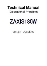 repair manual Hitachi Excavator Zaxis 180W Operational Principle Technical Manual PDF