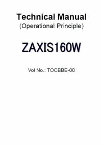 repair manual Hitachi Excavator Zaxis 160W Operational Principle Technical Manual PDF